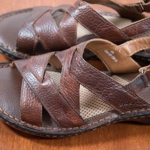 Like New Born BOC Brown Leather Sandals 8M !